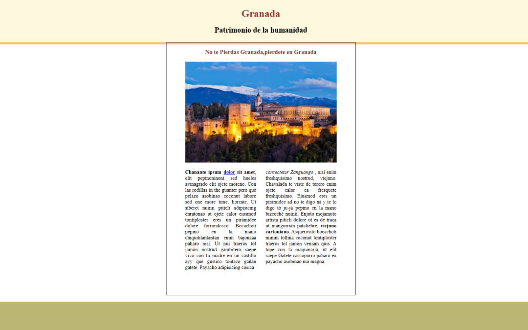 Desarollo web Granada